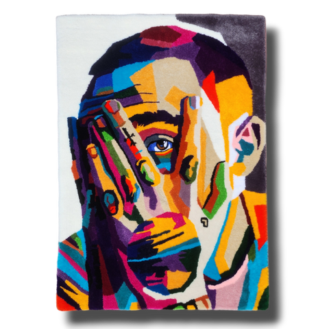 Mac Miller Portrait Rug